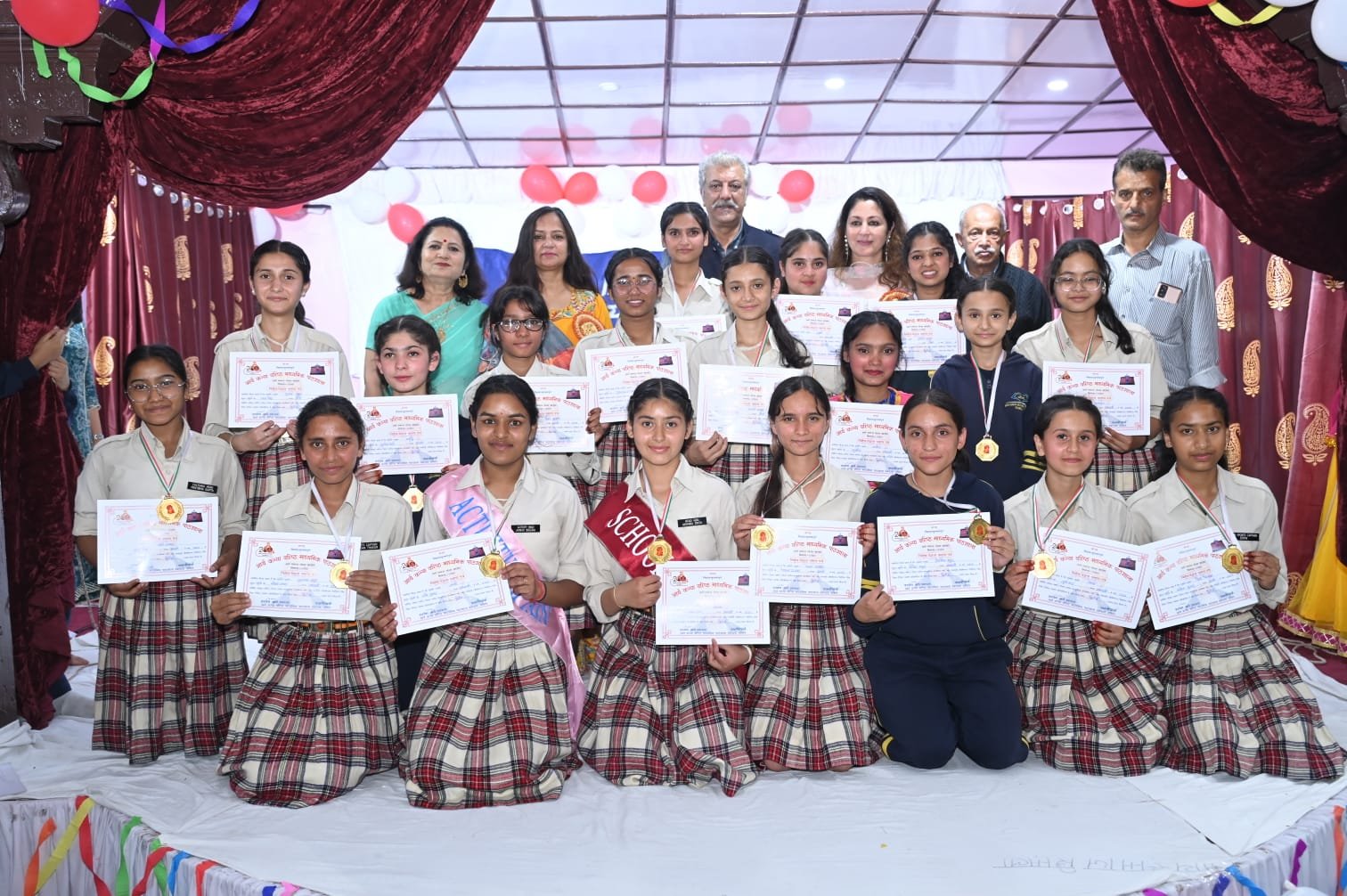 Students participating in activities at Arya Senior Secondary School Shimla